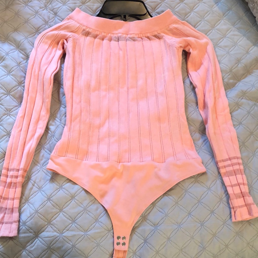 Light Weight Pink Knit Bodysuit